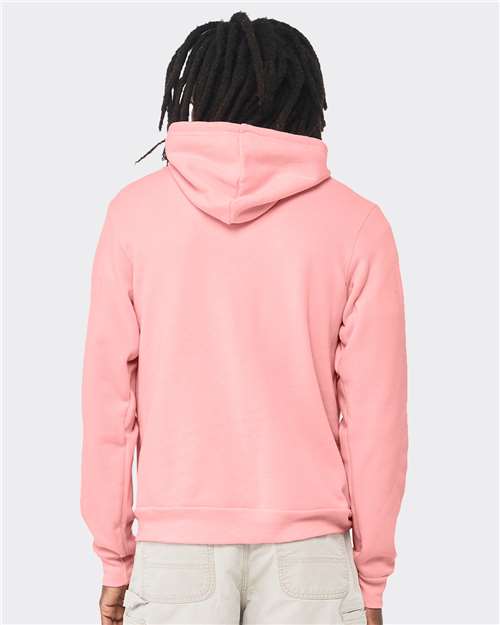 BELLA + CANVAS Unisex Sponge Fleece Hoodie Sweatshirt 3719 - Pink