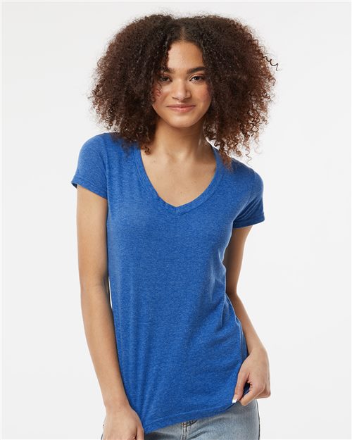 Tultex Women's Poly-Rich V-Neck T-Shirt 244