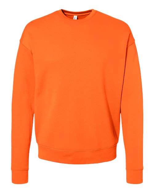 BELLA + CANVAS Unisex Sponge Fleece Drop Shoulder Crewneck Sweatshirt 3945 - Orange