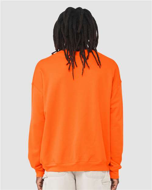 BELLA + CANVAS Unisex Sponge Fleece Drop Shoulder Crewneck Sweatshirt 3945 - Orange