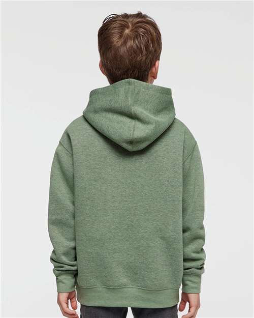 LAT Youth Fleece Hoodie Sweatshirt 2296 - Bamboo Blackout