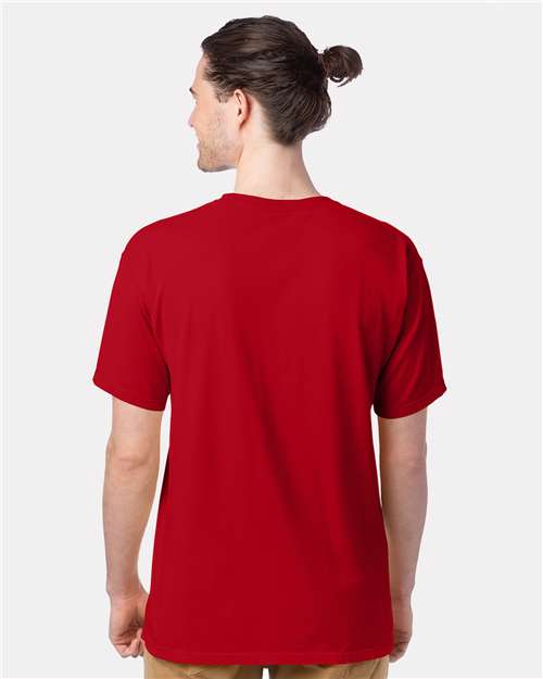 ComfortWash by Hanes Men's Garment-Dyed T-Shirt GDH100 - Athletic Red