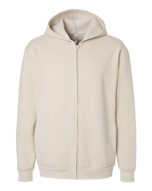 American Apparel Unisex ReFlex Fleece Full-Zip Hoodie Sweatshirt RF497