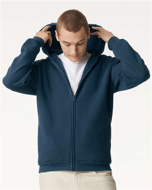 American Apparel Unisex ReFlex Fleece Full-Zip Hoodie Sweatshirt RF497