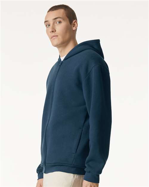 American Apparel Unisex ReFlex Fleece Full-Zip Hoodie Sweatshirt RF497