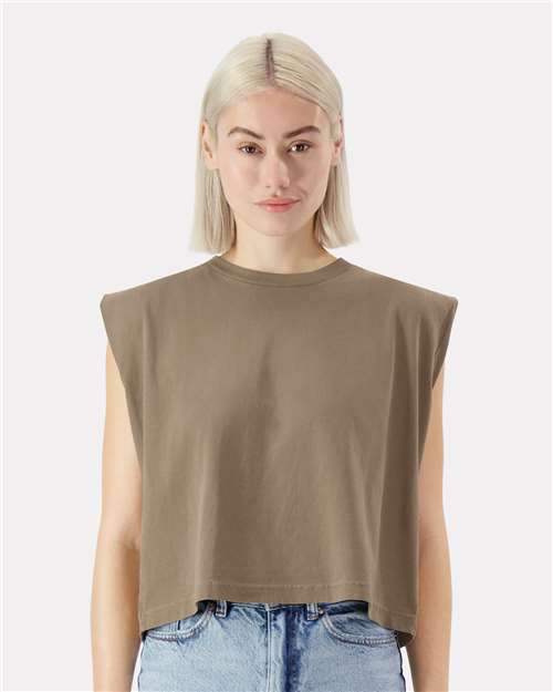 American Apparel Women's Garment-Dyed Heavyweight Muscle Tee 307GD
