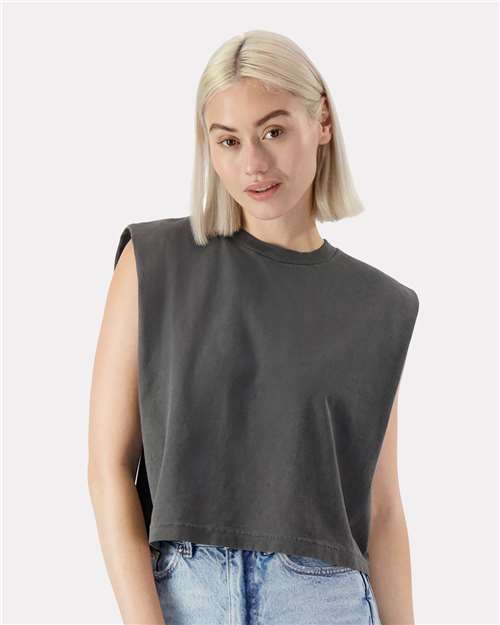 American Apparel Women's Garment-Dyed Heavyweight Muscle Tee 307GD