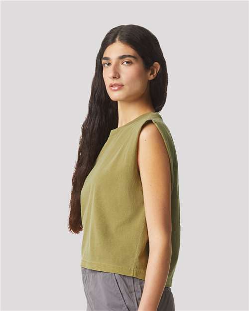 American Apparel Women's Garment-Dyed Heavyweight Muscle Tee 307GD