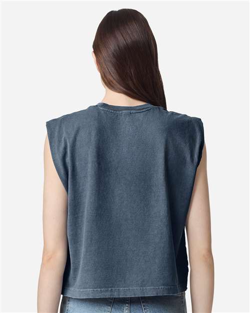 American Apparel Women's Garment-Dyed Heavyweight Muscle Tee 307GD