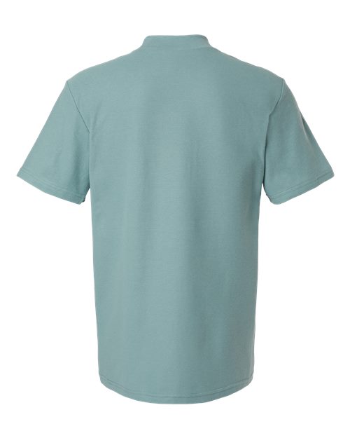American Apparel Unisex Pique Mockneck Tee 1PQ