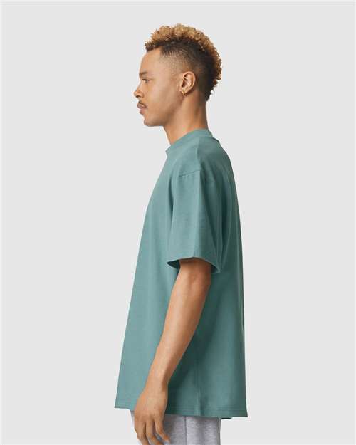 American Apparel Unisex Pique Mockneck Tee 1PQ