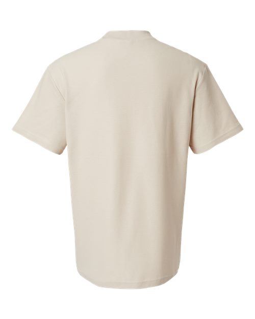 American Apparel Unisex Pique Mockneck Tee 1PQ