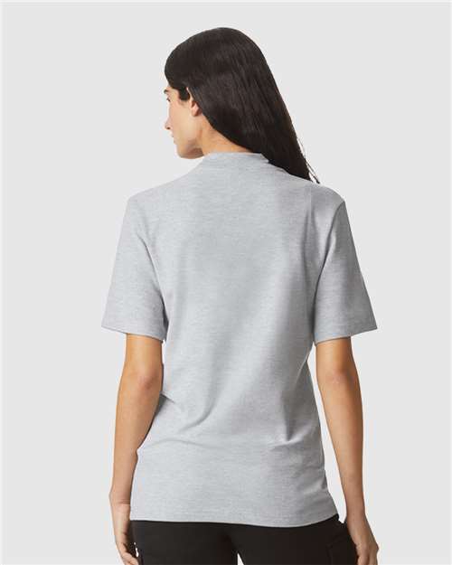 American Apparel Unisex Pique Mockneck Tee 1PQ