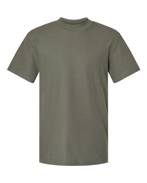 American Apparel Unisex Pique Mockneck Tee 1PQ