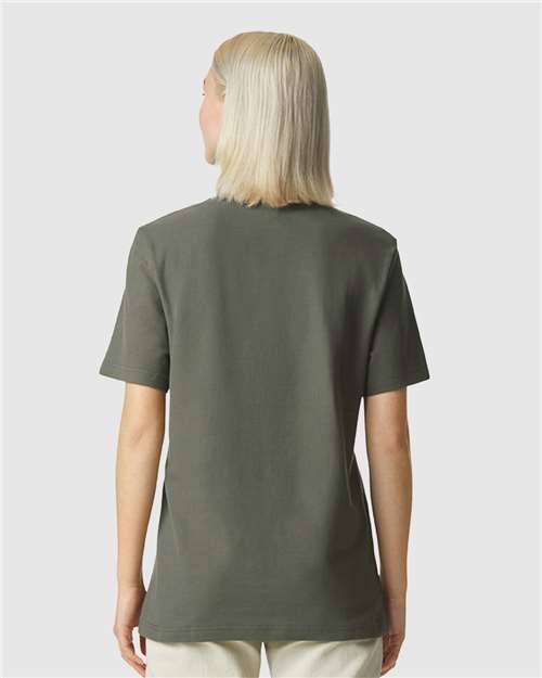 American Apparel Unisex Pique Mockneck Tee 1PQ