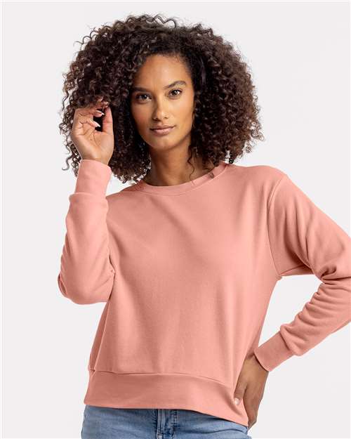 Next Level Women's Laguna Sueded Crewneck Sweatshirt 9084