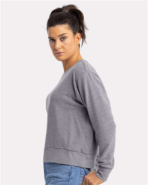 Next Level Women's Laguna Sueded Crewneck Sweatshirt 9084
