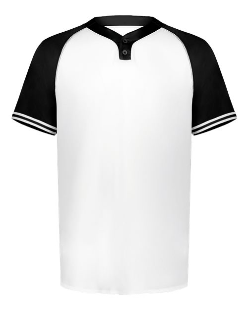 Augusta Sportswear Men's Cutter Henley Jersey 6905 - White/ Black
