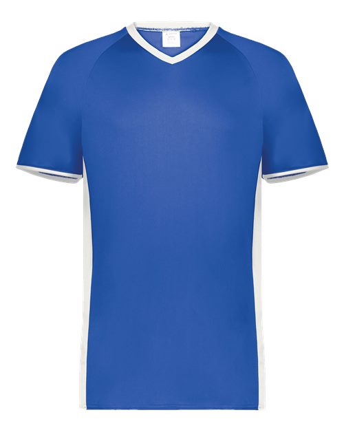 Augusta Sportswear Men's Cutter V-Neck Jersey 6907 - Royal/ White