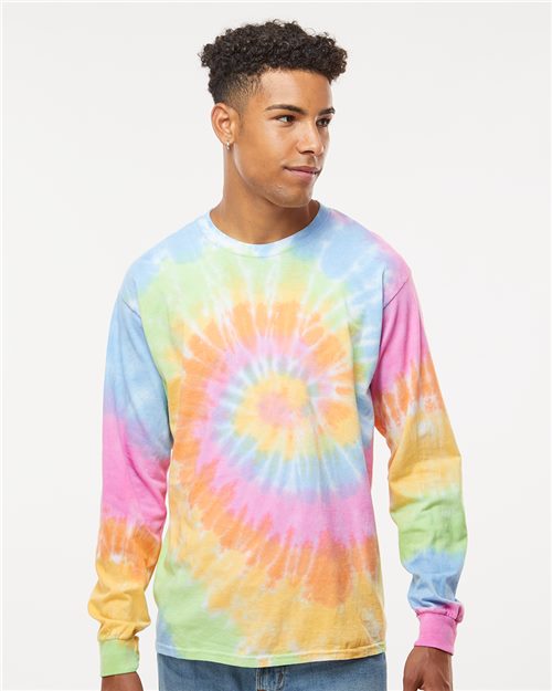 Colortone Unisex Tie-Dyed Long Sleeve T-Shirt 2000