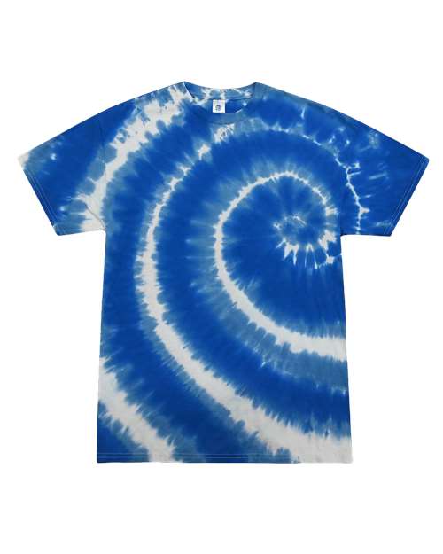 Colortone Unisex Multi-Color Tie-Dyed T-Shirt 1000 - Swirl Blue