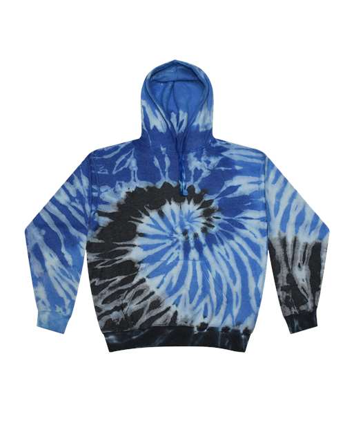 Colortone Unisex Tie-Dyed Cloud Inside-Out Fleece Hooded Sweatshirt 8600