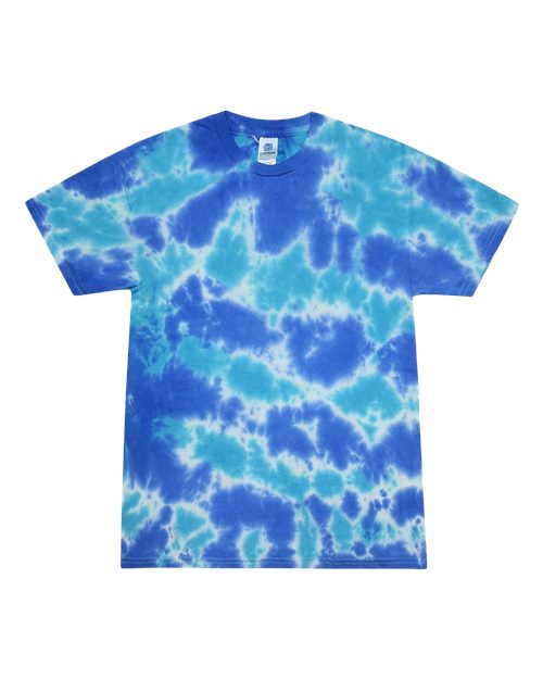 Colortone Unisex Multi-Color Tie-Dyed T-Shirt 1000 - Multi Blue