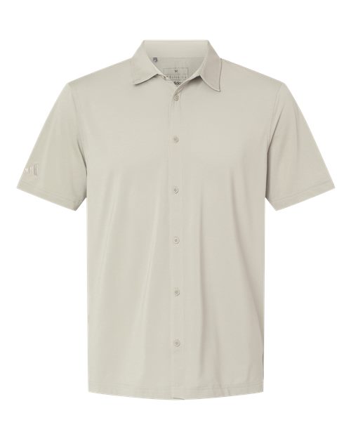 Adidas Men's Full Button Down Short Sleeve Shirt A595