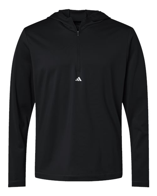 Adidas Men's Lightweight Quarter-Zip Hooded Pullover A596