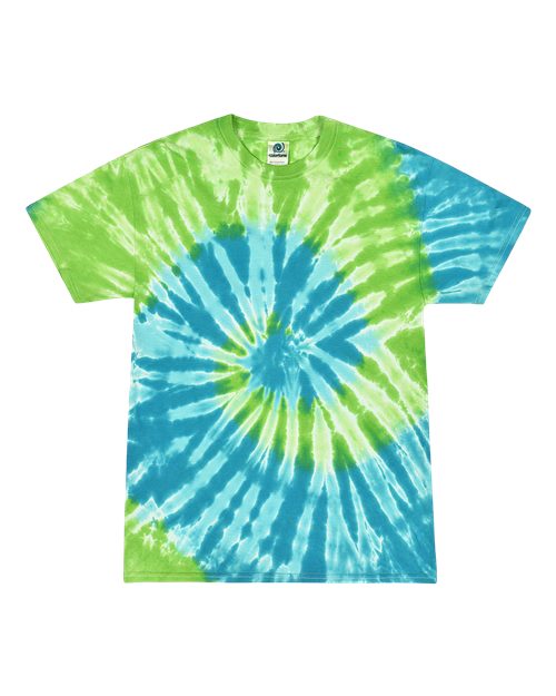 Colortone Youth Multi-Color Tie-Dyed T-Shirt 1000Y - Saint Lucia