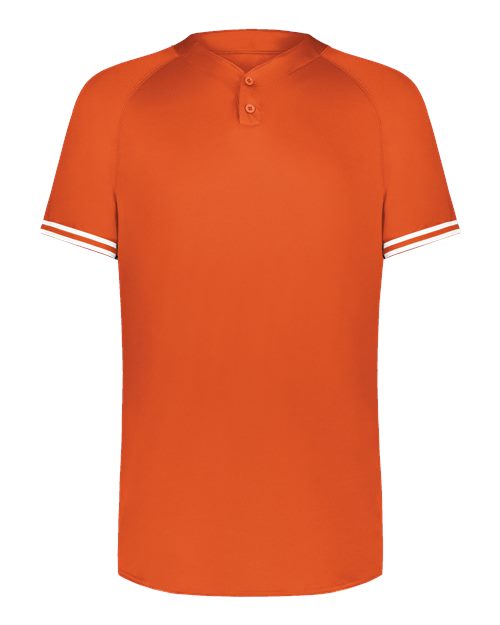Augusta Sportswear Men's Cutter Henley Jersey 6905 - Orange/ White