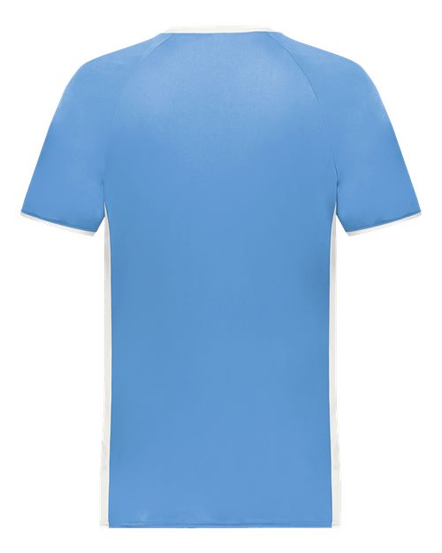 Augusta Sportswear Men's Cutter V-Neck Jersey 6907 - Columbia Blue/ White