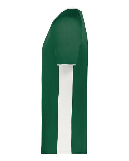 Augusta Sportswear Men's Cutter V-Neck Jersey 6907 - Dark Green/ White