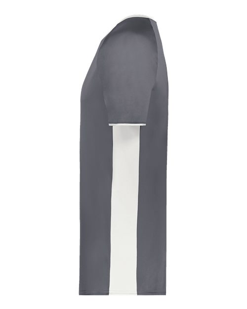 Augusta Sportswear Men's Cutter V-Neck Jersey 6907 - Graphite/ White