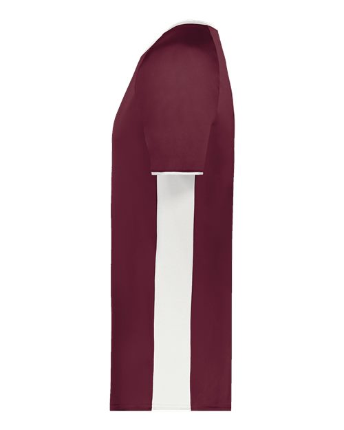 Augusta Sportswear Men's Cutter V-Neck Jersey 6907 - Maroon/ White