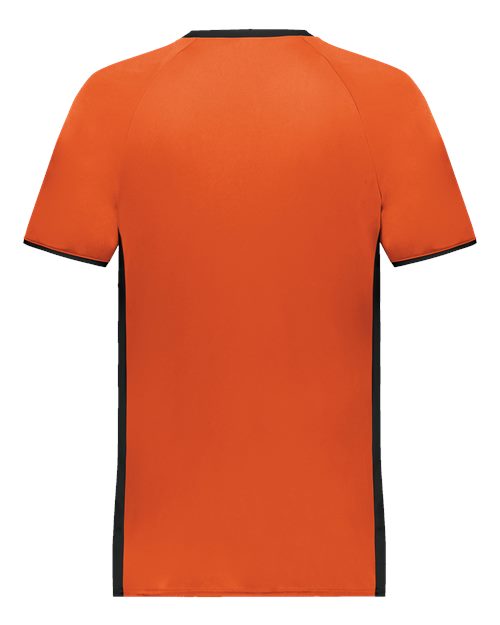 Augusta Sportswear Men's Cutter V-Neck Jersey 6907 - Orange/ Black