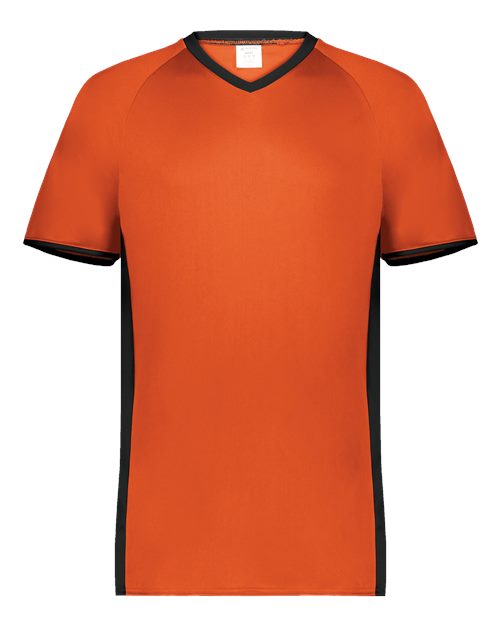 Augusta Sportswear Men's Cutter V-Neck Jersey 6907 - Orange/ Black