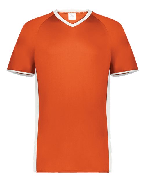 Augusta Sportswear Men's Cutter V-Neck Jersey 6907 - Orange/ White