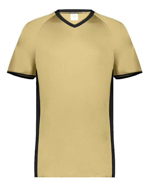 Augusta Sportswear Men's Cutter V-Neck Jersey 6907 - Vegas Gold/ Black