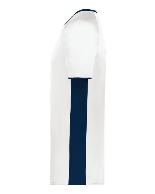 Augusta Sportswear Men's Cutter V-Neck Jersey 6907 - White/ Navy