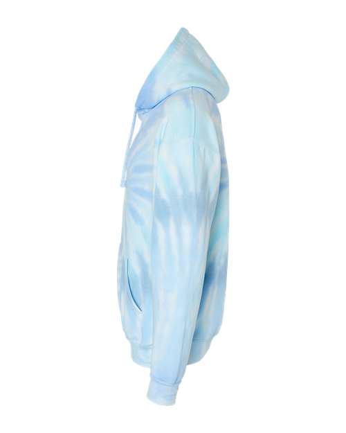 Colortone Youth Tie-Dyed Hooded Sweatshirt 8777Y - Lagoon