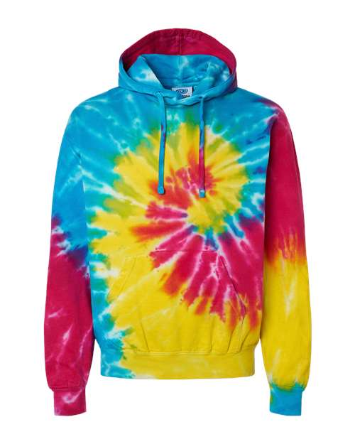 Colortone Youth Tie-Dyed Hooded Sweatshirt 8777Y - Reactive Rainbow