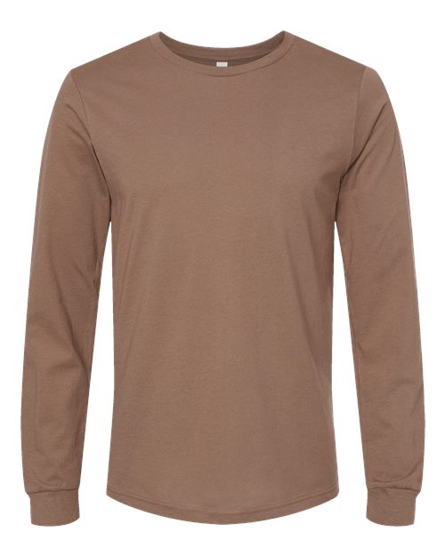 BELLA + CANVAS Unisex Jersey Long Sleeve Tee 3501 - Vintage Brown