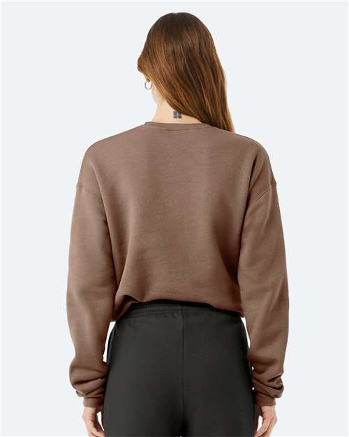 BELLA + CANVAS Unisex Sponge Fleece Drop Shoulder Crewneck Sweatshirt 3945 - Vintage Brown