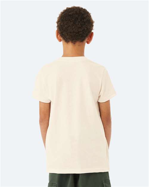 BELLA + CANVAS Youth CVC Jersey Tee 3001YCVC - Heather Natural