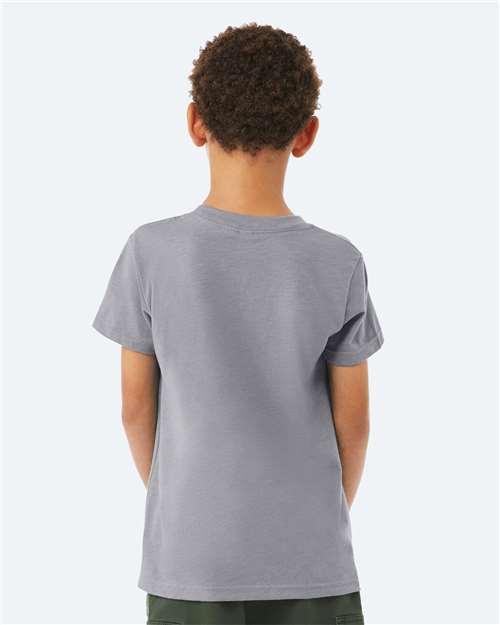 BELLA + CANVAS Youth CVC Jersey Tee 3001YCVC - Heather Storm