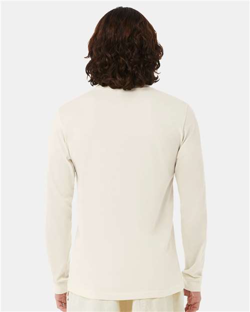 BELLA + CANVAS Heather CVC Long Sleeve Tee 3501CVC - Heather Natural