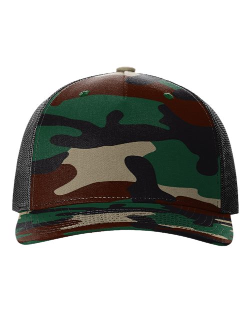 Richardson Five-Panel Printed Trucker Cap 112PFP