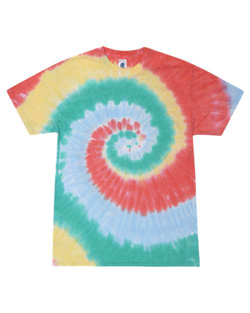 Colortone Unisex Multi-Color Tie-Dyed T-Shirt 1000 - Gum Drop
