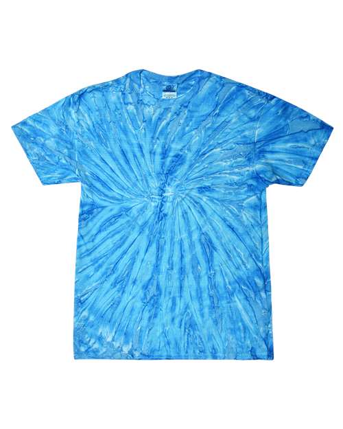 Colortone Unisex Multi-Color Tie-Dyed T-Shirt 1000 - Neon Blueberry